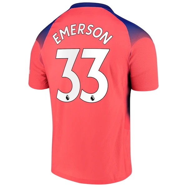 Camiseta Chelsea NO.33 Emerson Tercera equipo 2020-2021 Naranja